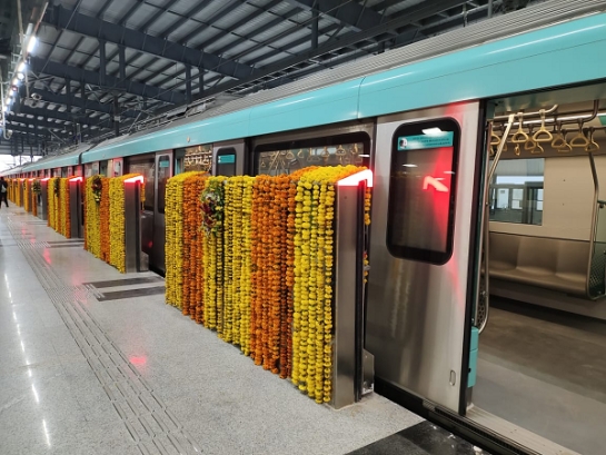 采用方大軌道交通屏蔽門系統(tǒng)的孟買地鐵3號(hào)線一階段開(kāi)通運(yùn)營(yíng)